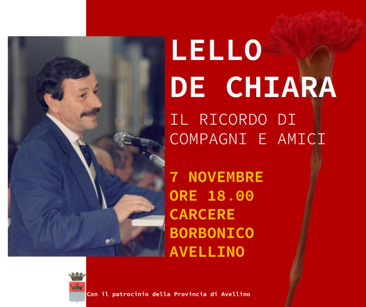 Avellino. “In memoria di Lello De Chiara”. - 