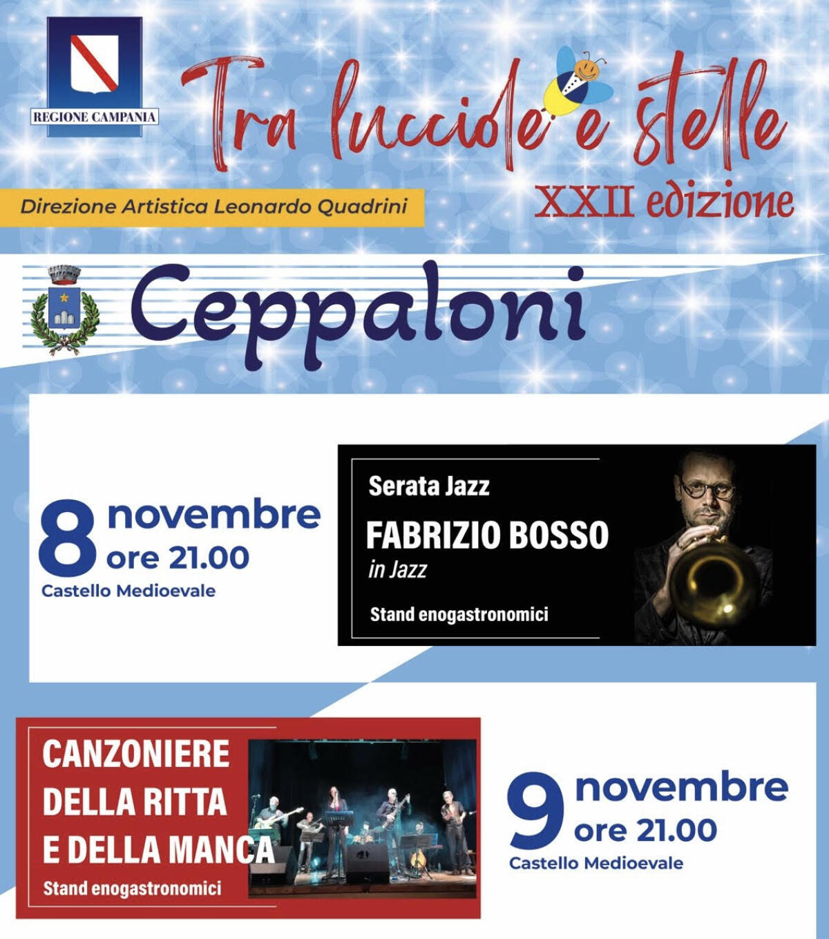 Ceppaloni, due serate tra musica e cultura con la XXII edizione di “Tra Lucciole e Stelle” - 