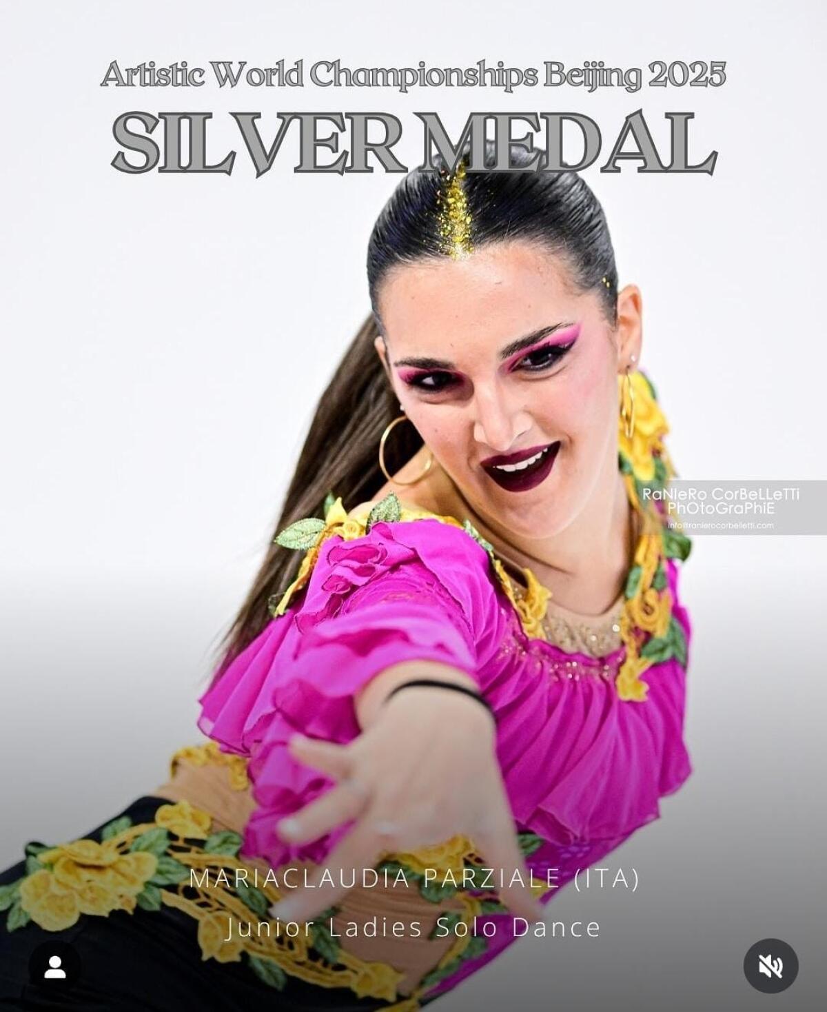 Mariaclaudia Parziale medaglia d’argento ai Campionati del mondo pattinaggio artistico - 