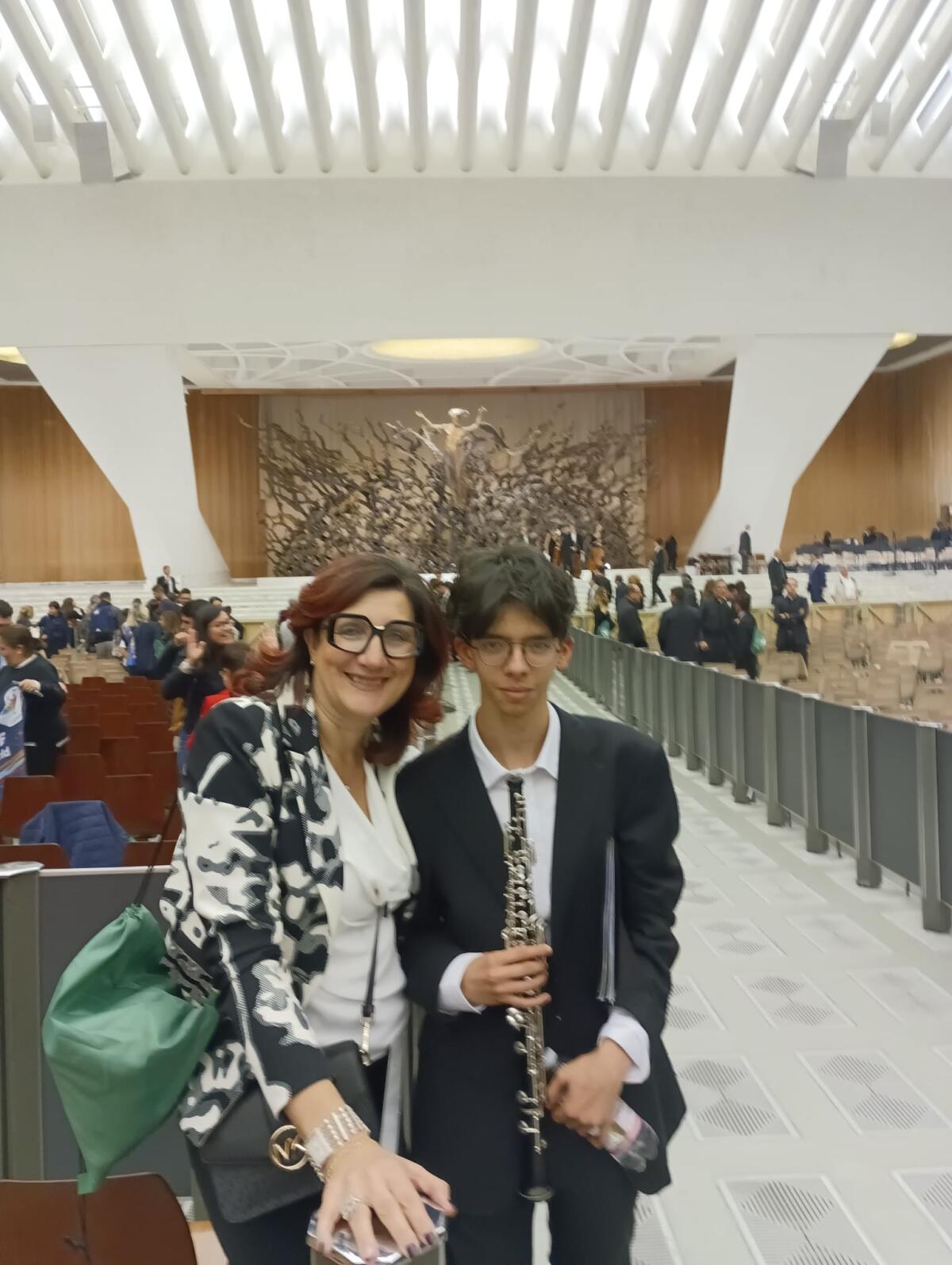 Airola. Salvatore Ruggiero, I oboe al concerto in Vaticano - 