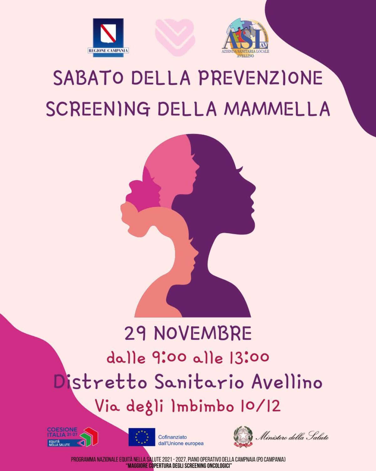 Il sabato è dedicato alla prevenzione oncologica con l’Asl Av - 