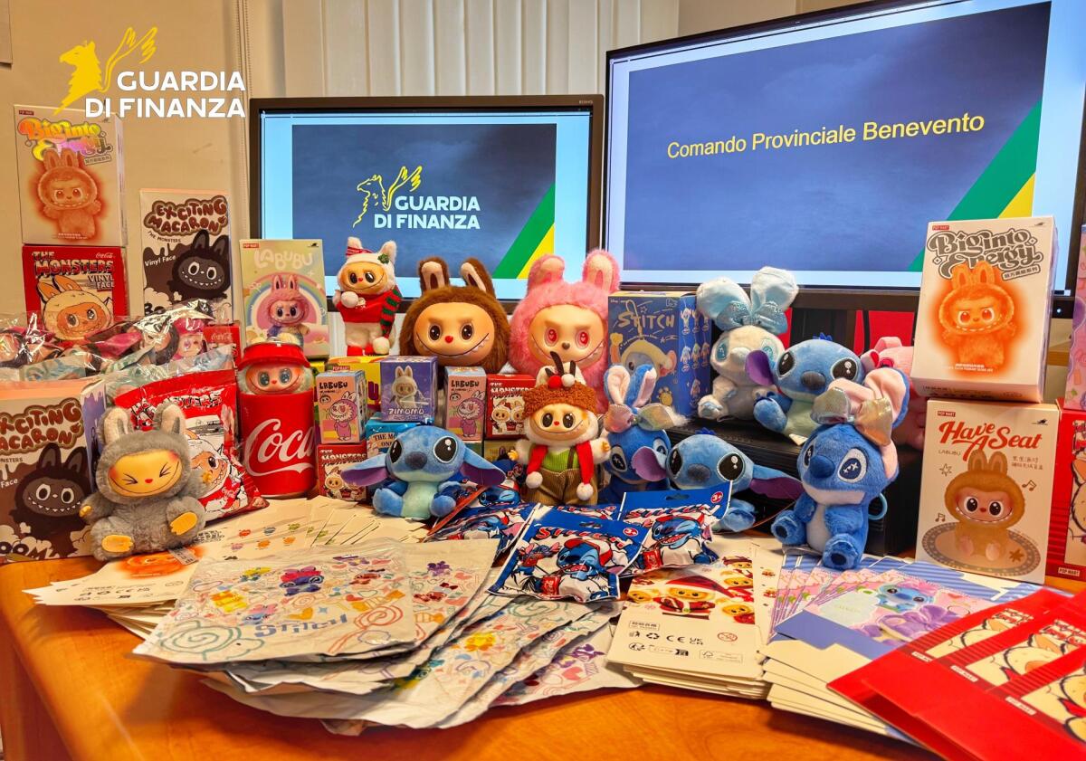 Sequestrati nel Sannio 400 peluche “Labubu” contraffatti. - 