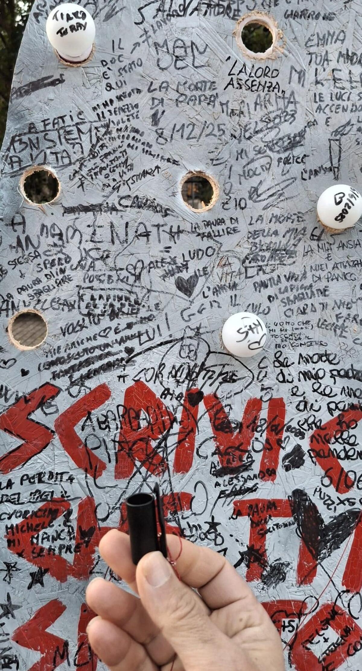 Cervinara. Vandalizzata installazione davanti alla Villa Comunale - 