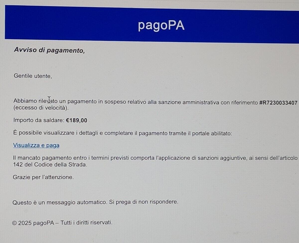 Attenti alla truffa per violazione al codice della strada - 