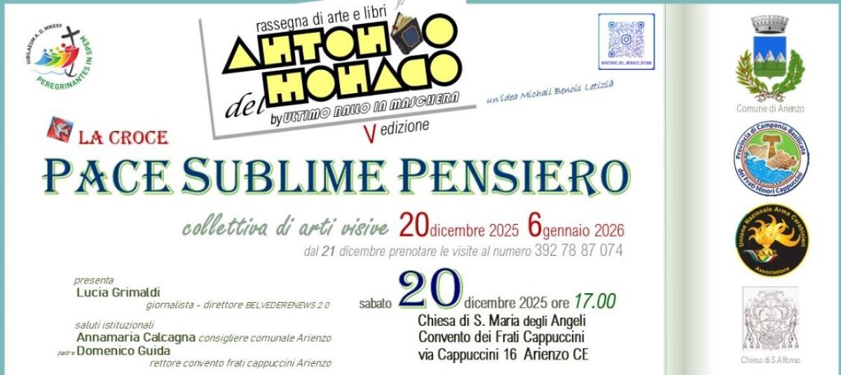 Arienzo. La Croce - Pace Sublime Pensiero. - 