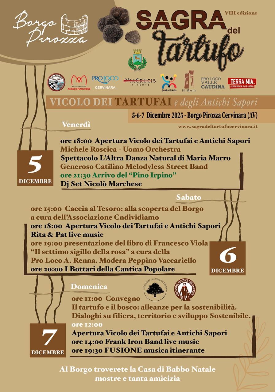 Cervinara. Borgo Pirozza e la Sagra del Tartufo nero del Partenio.