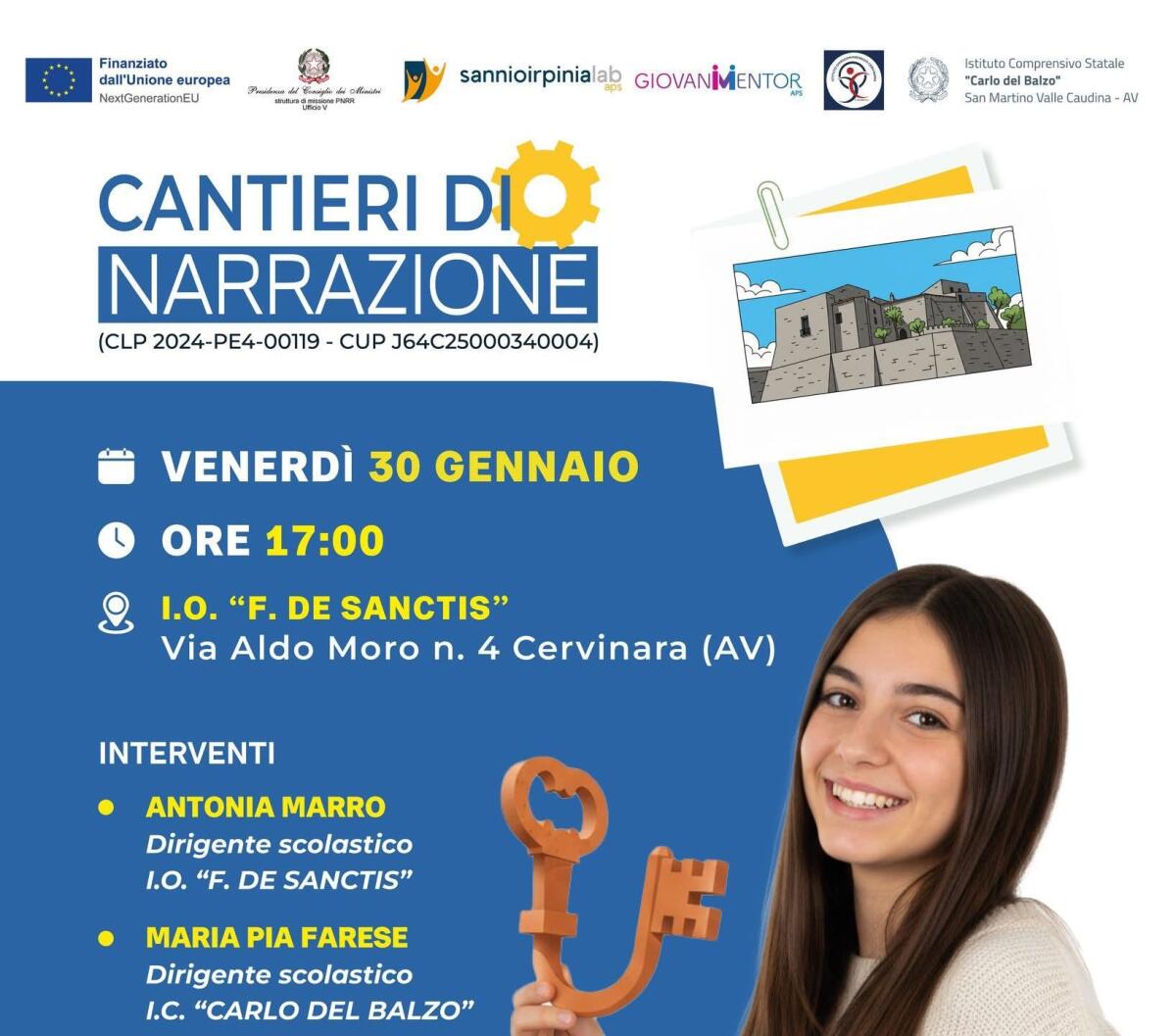 A Cervinara la presentazione del progetto "Cantieri di Narrazione" contro la povertà educativa minorile - 