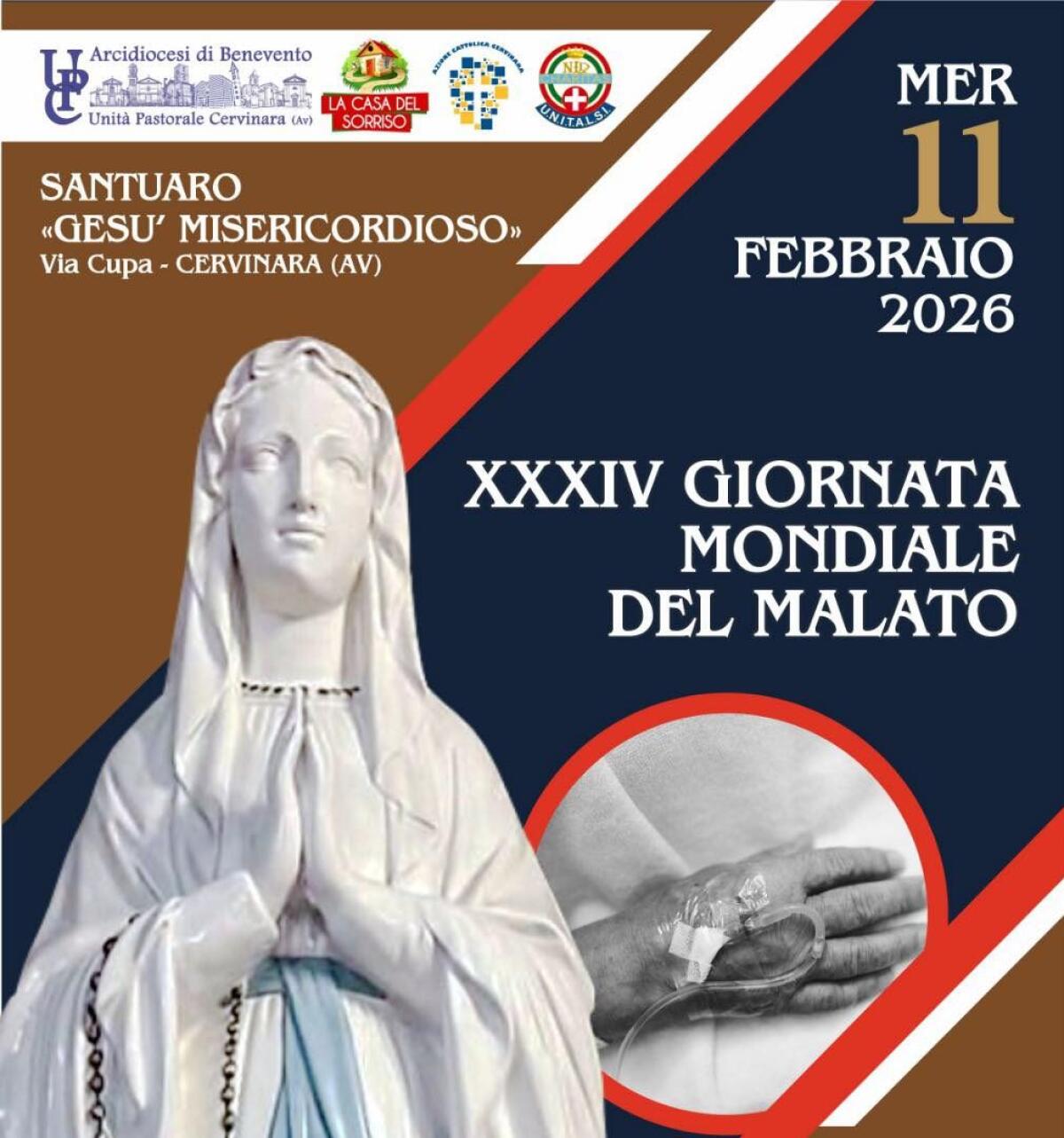 Cervinara. Al Santuario di Gesù Misericordioso la 34ª Giornata Mondiale del Malato - 