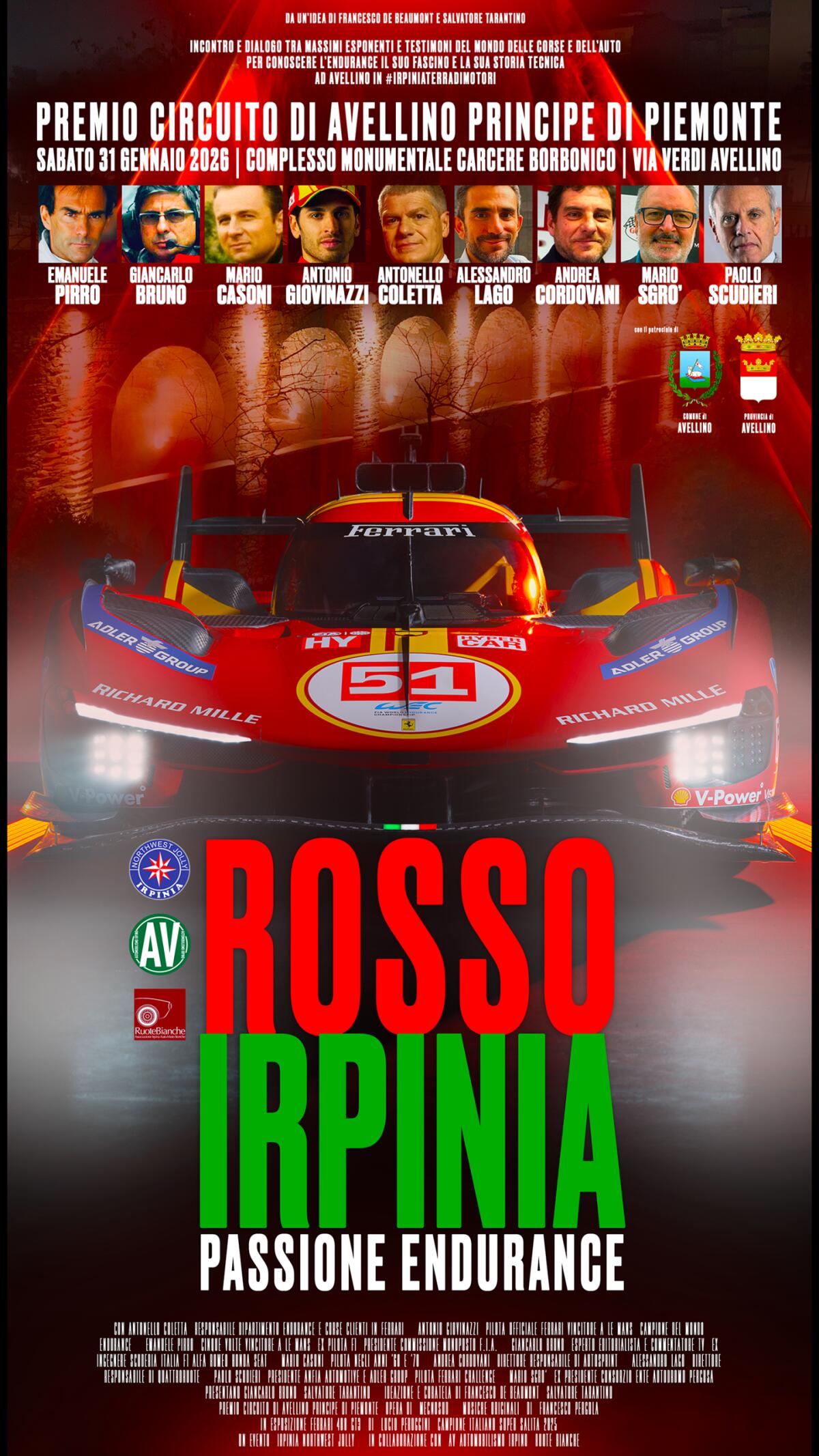 Domani la Scuderia Ferrari torna ad Avellino. - 