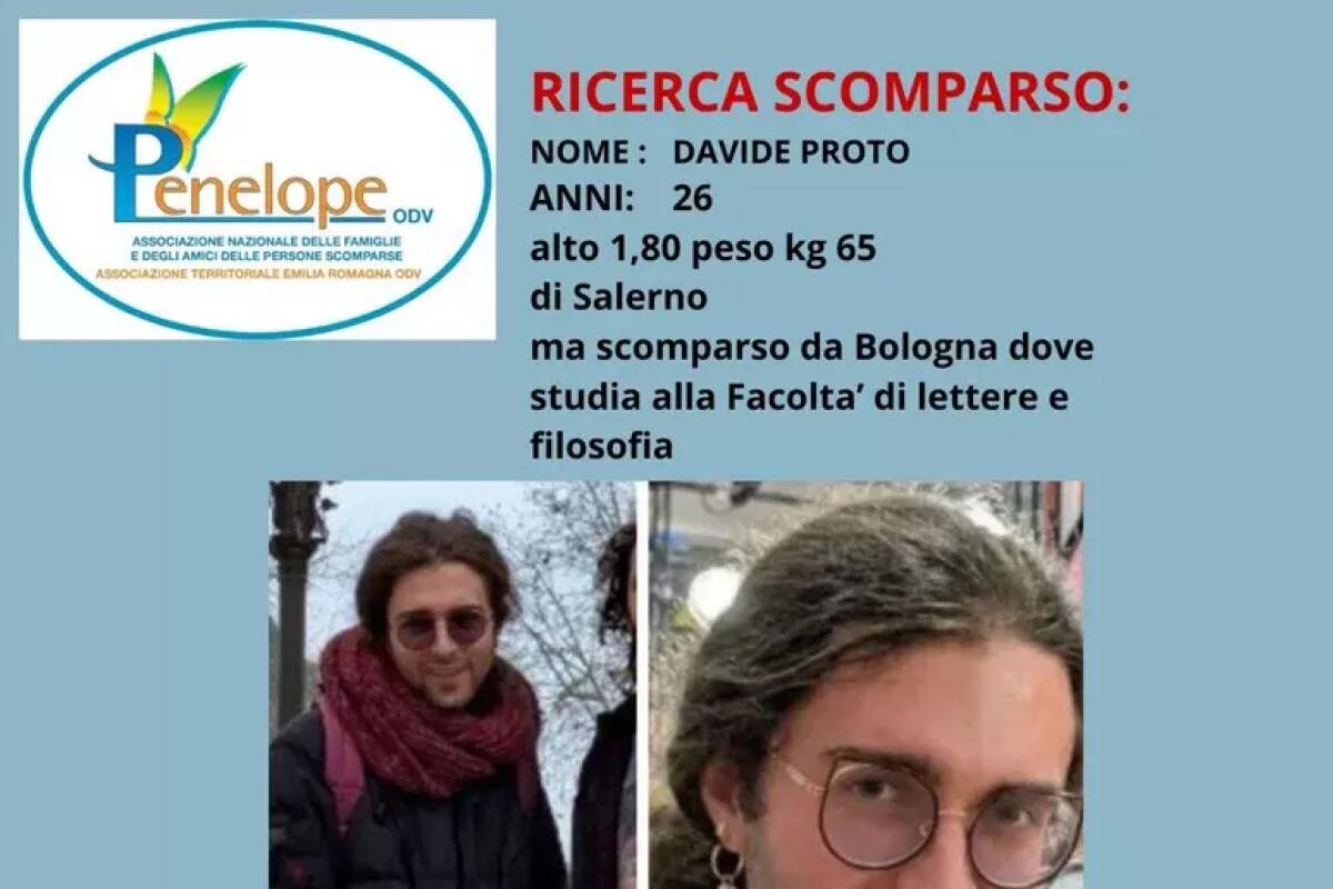 Giovane di 26 anni di Salerno, scomparso a Bologna:  la famiglia attiva le ricerche - 