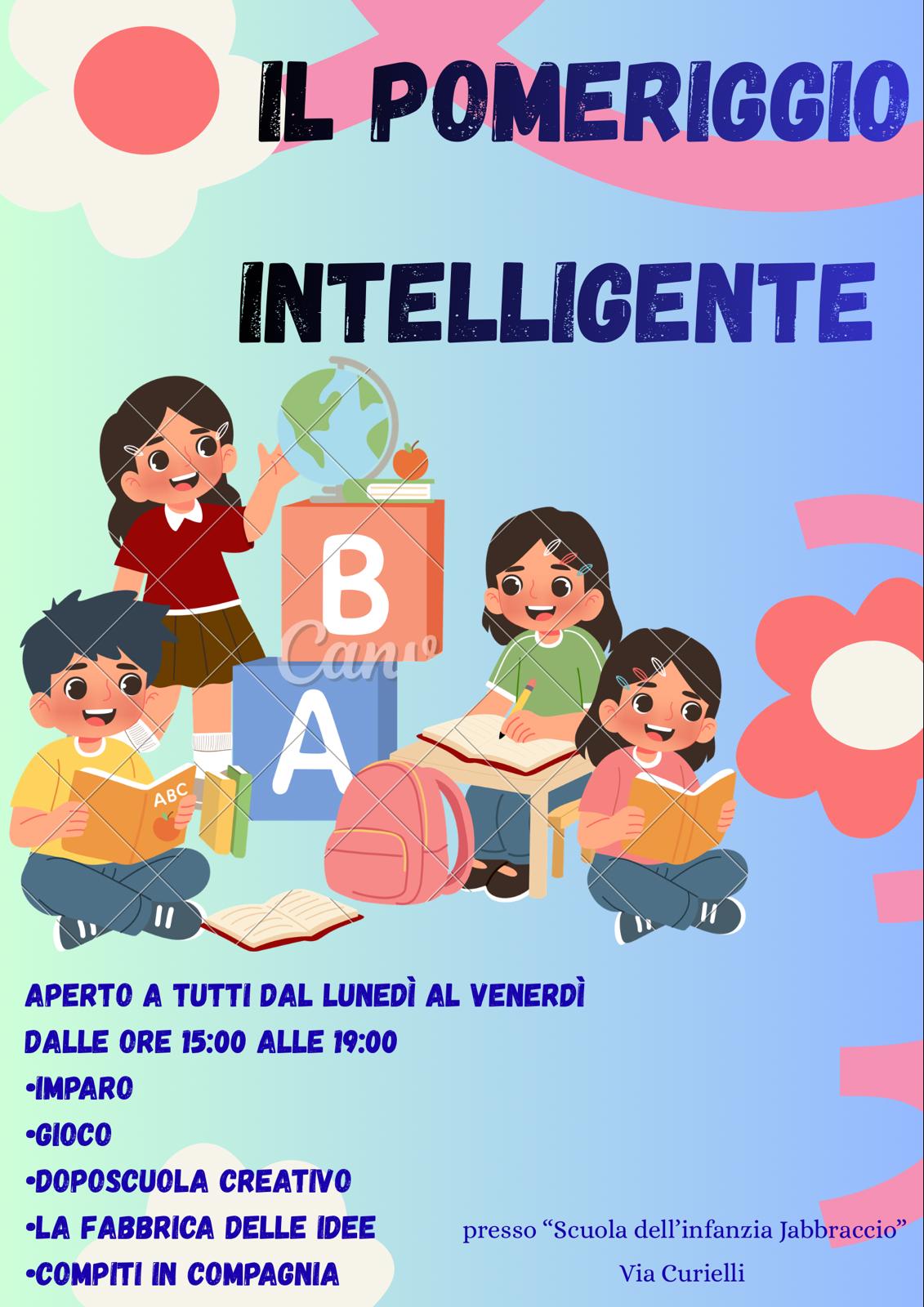 Rotondi: il Comune al fianco delle famiglie: nasce “Il Pomeriggio Intelligente”