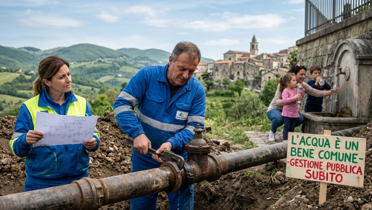 Basta sabotaggi ad Alto Calore:acqua resti in mani pubbliche - 