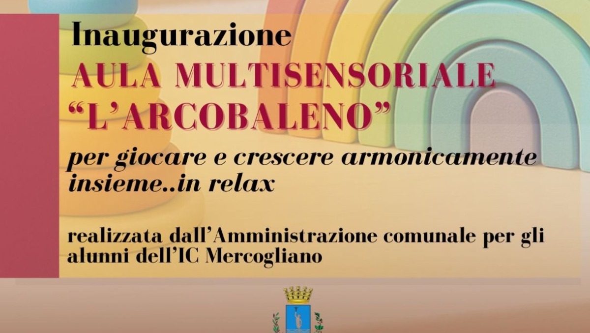 Mercogliano: nasce l’Aula Multisensoriale "L’Arcobaleno", un ponte verso l’inclusione - 