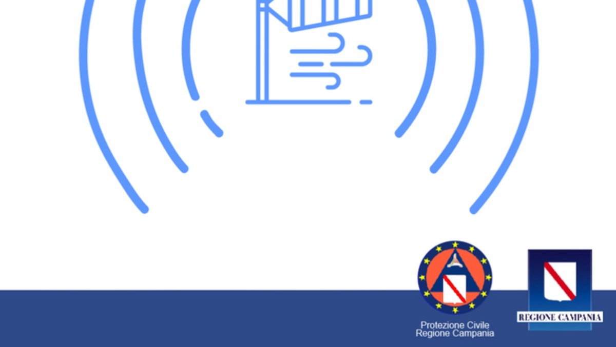 Campania, allerta meteo prorogata: temporali e forti venti fino a domani - 