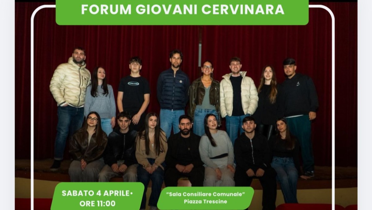Cervinara, il futuro è adesso: Sabato la proclamazione del nuovo Forum Giovani - 