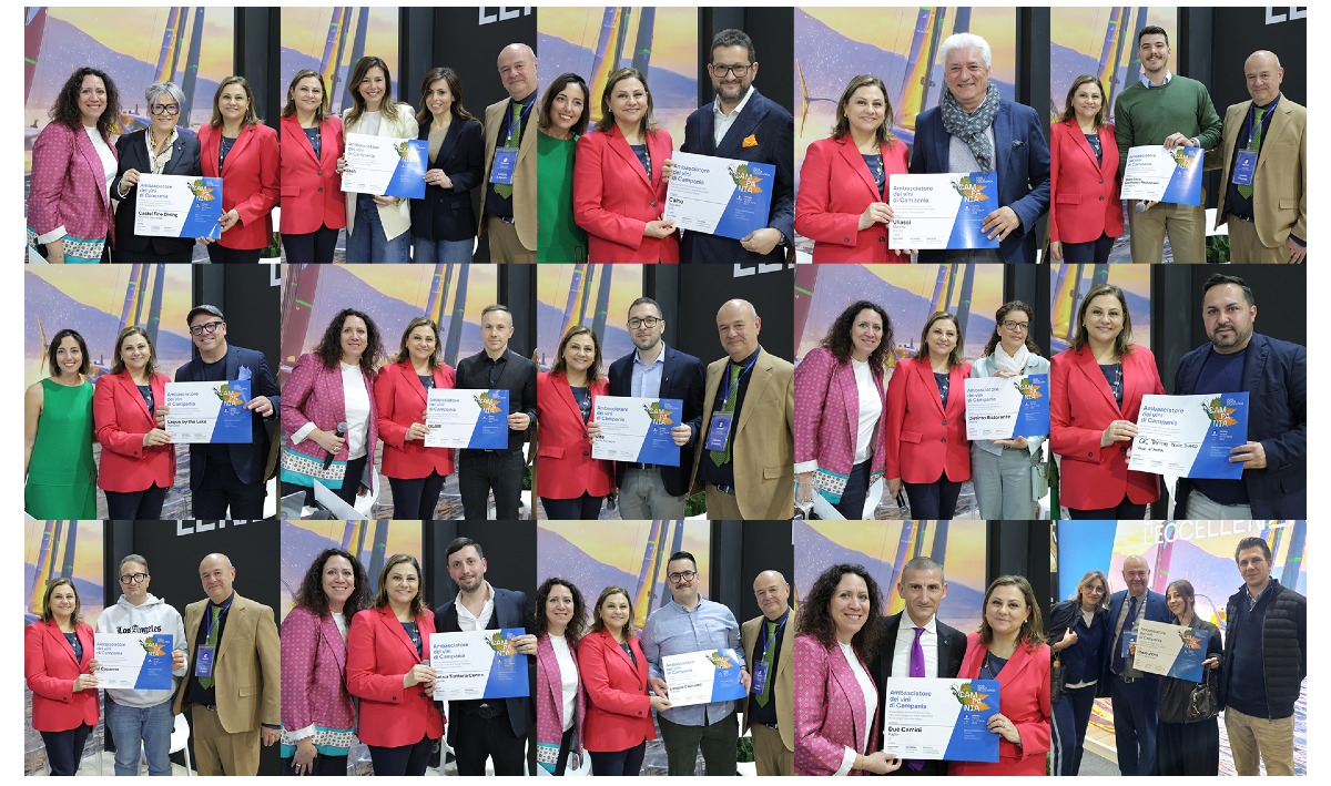 Vinitaly 2026: la Campania premia gli Ambasciatori del suo vino - 