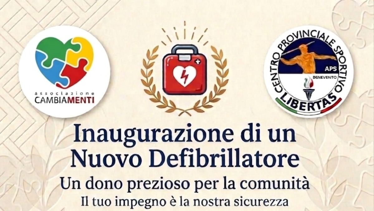 Cervinara più sicura: donato un nuovo defibrillatore alla comunità - 