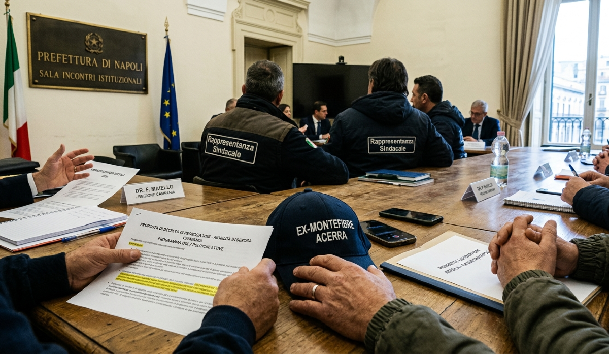 Vertenza Campania: delegazione in Prefettura per ammortizzatori sociali - 