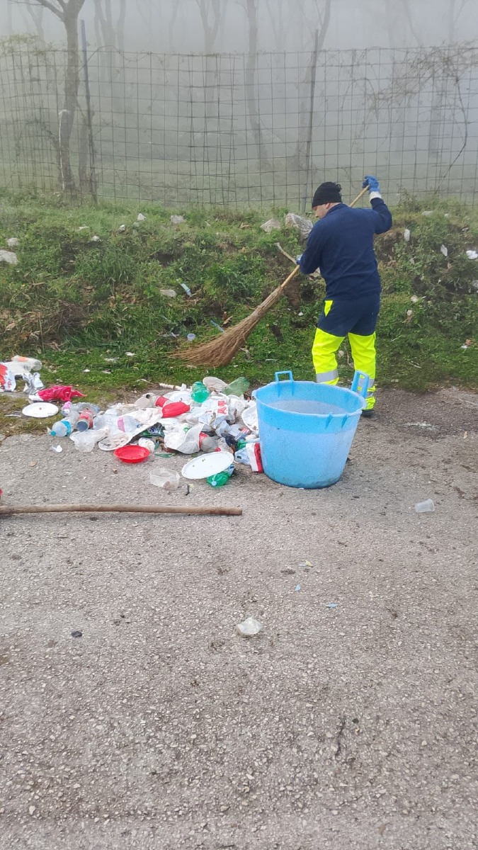 Cervinara Località Coppola Rimozione Rifiuti Pasquetta 2026