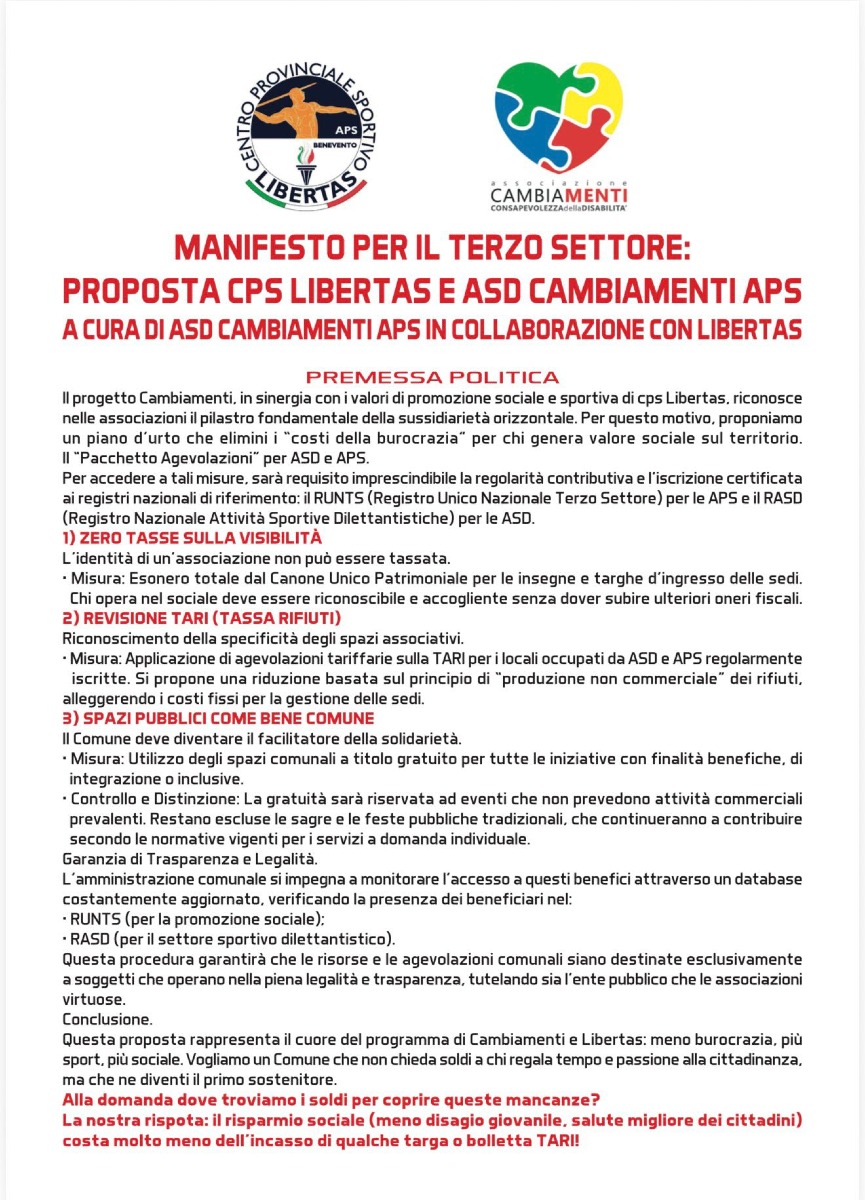 Manifesto Terzo Settore 