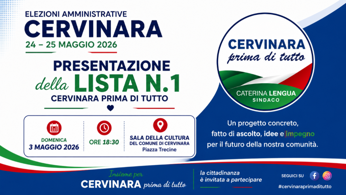 Cervinara prima di Tutto: Caterina Lengua presenta la lista - 