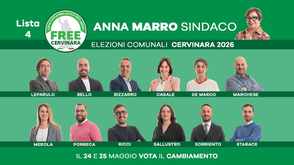 Free Cervinara: Anna Marro presenta la lista del rinnovamento - 