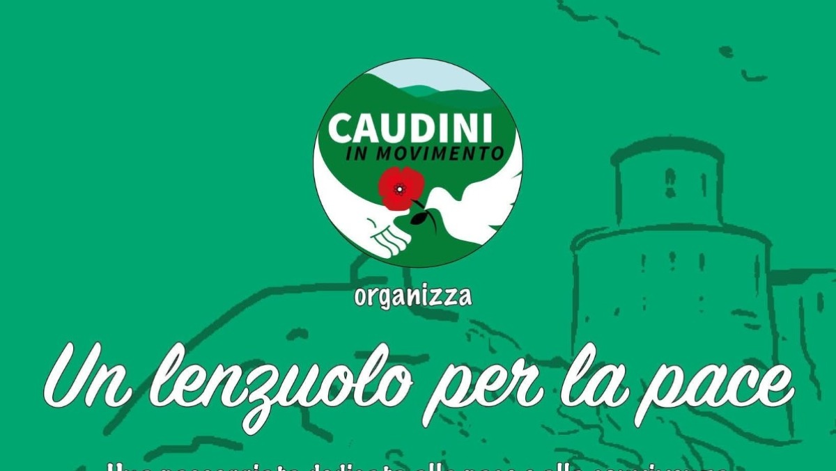 A Montesarchio la manifestazione "Un Lenzuolo per la Pace" - 