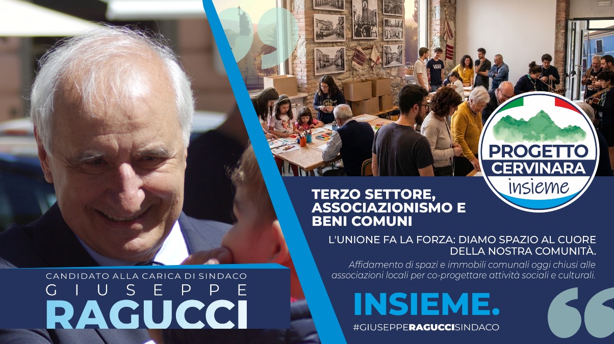 Cervinara, il Terzo Settore al centro: il piano di Giuseppe Ragucci - 