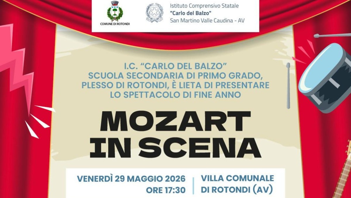 "Mozart in Scena", la scuola di Rotondi illumina la Villa Comunale - 
