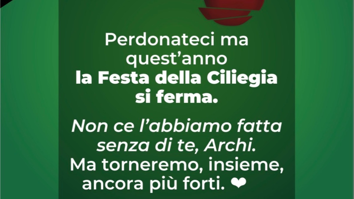Festa della Ciliegia 2026 annullata: Campoli si stringe nel dolore - 