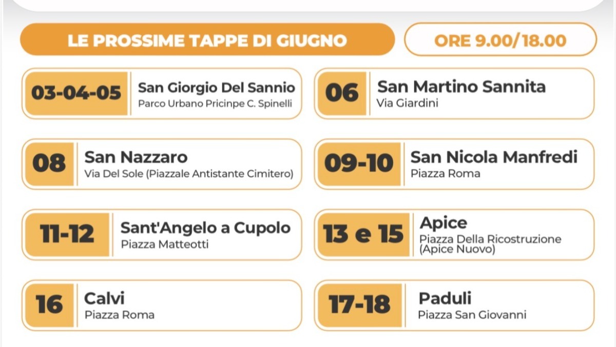 Screening a domicilio: il Tour della Prevenzione tocca San Giorgio del Sannio - 