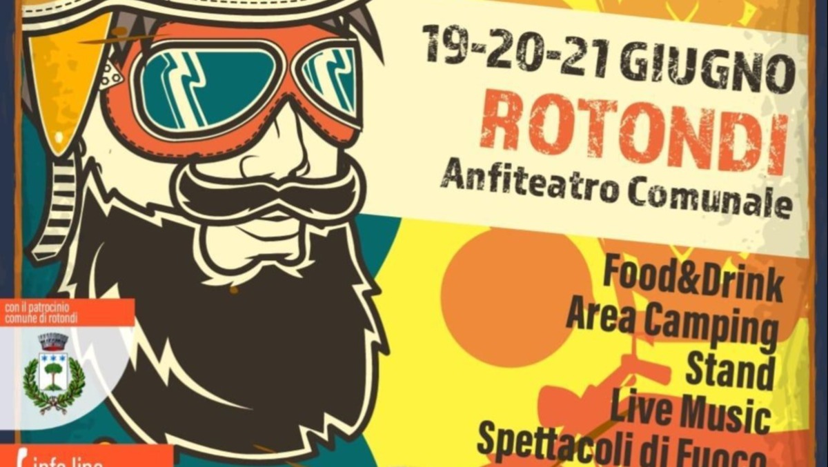 Dal 19 al 21 giugno Rotondi ospita il raduno dei Free Sons Bikers.  - 
