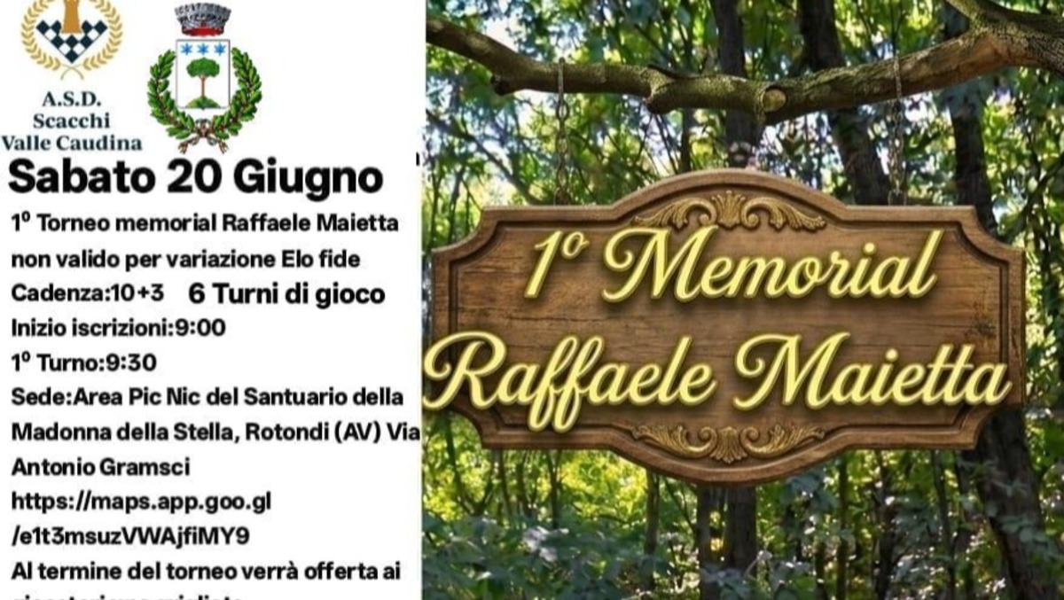 Scacchi in montagna a Rotondi con il 1° Memorial Raffaele Maietta - 