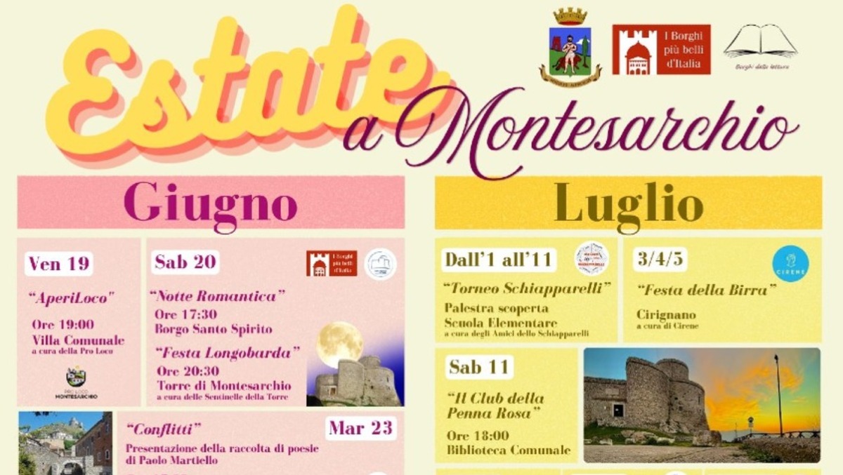 Al via l'estate a Montesarchio: un cartellone di eventi tra cultura e socialità - 