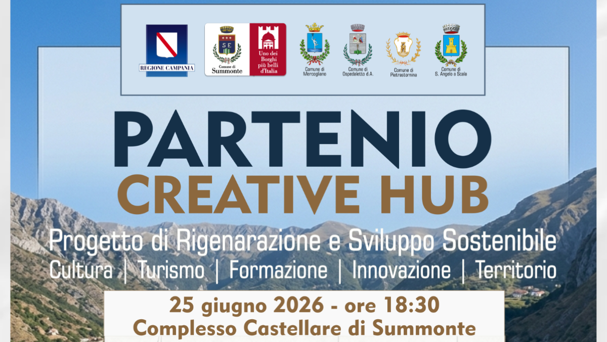 Rigenerazione urbana in Irpinia: nasce il Partenio Creative Hub a Summonte - 