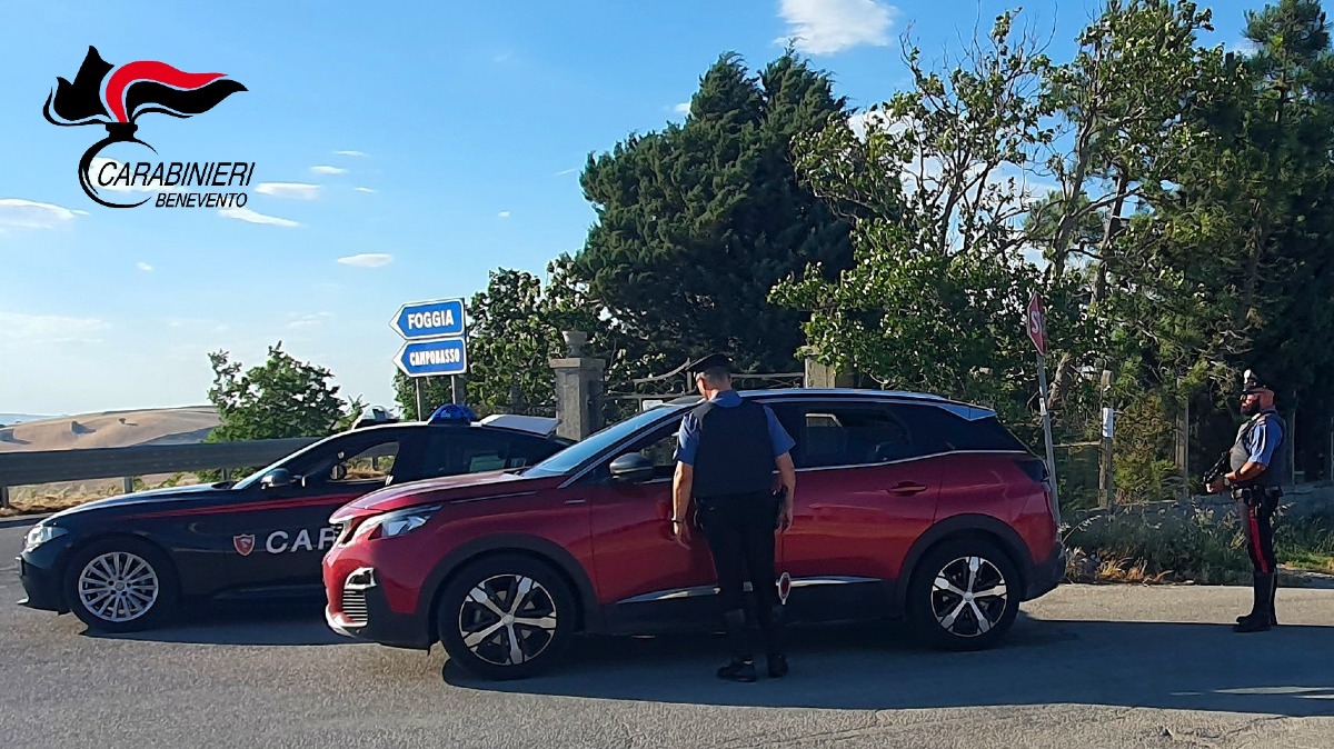 Val Fortore, Controlli Carabinieri: droga sequestrata e maxi sanzioni - 