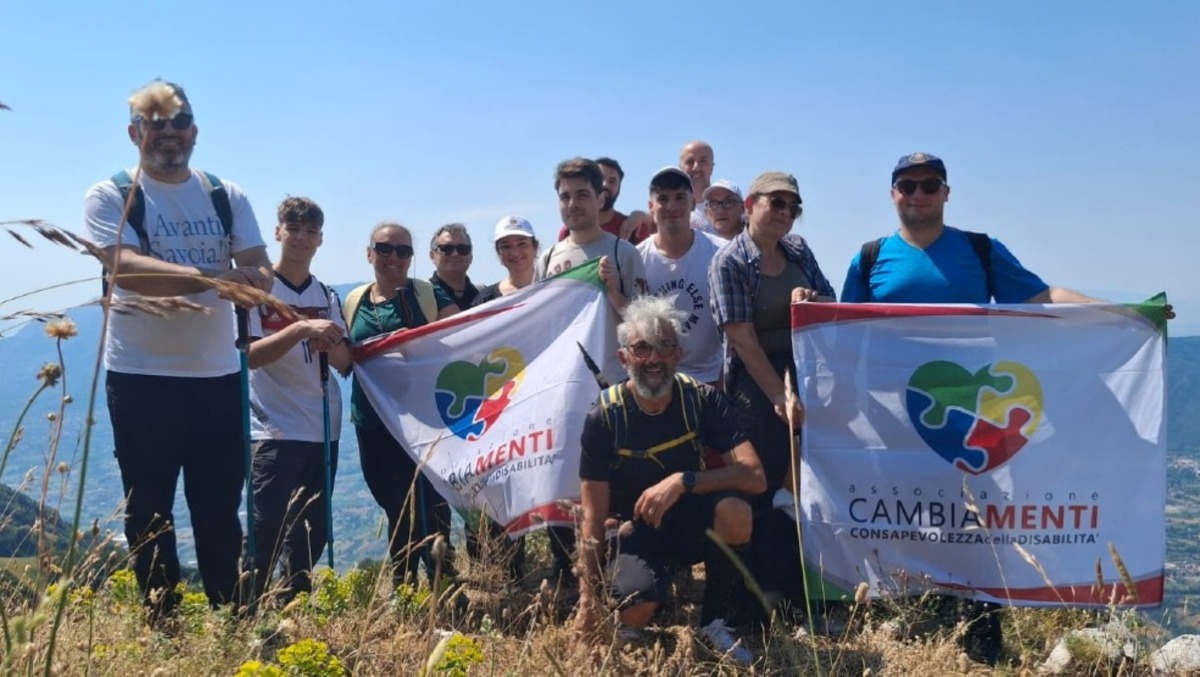 Il Taburno si tinge di inclusione: 15 escursionisti conquistano la vetta - 