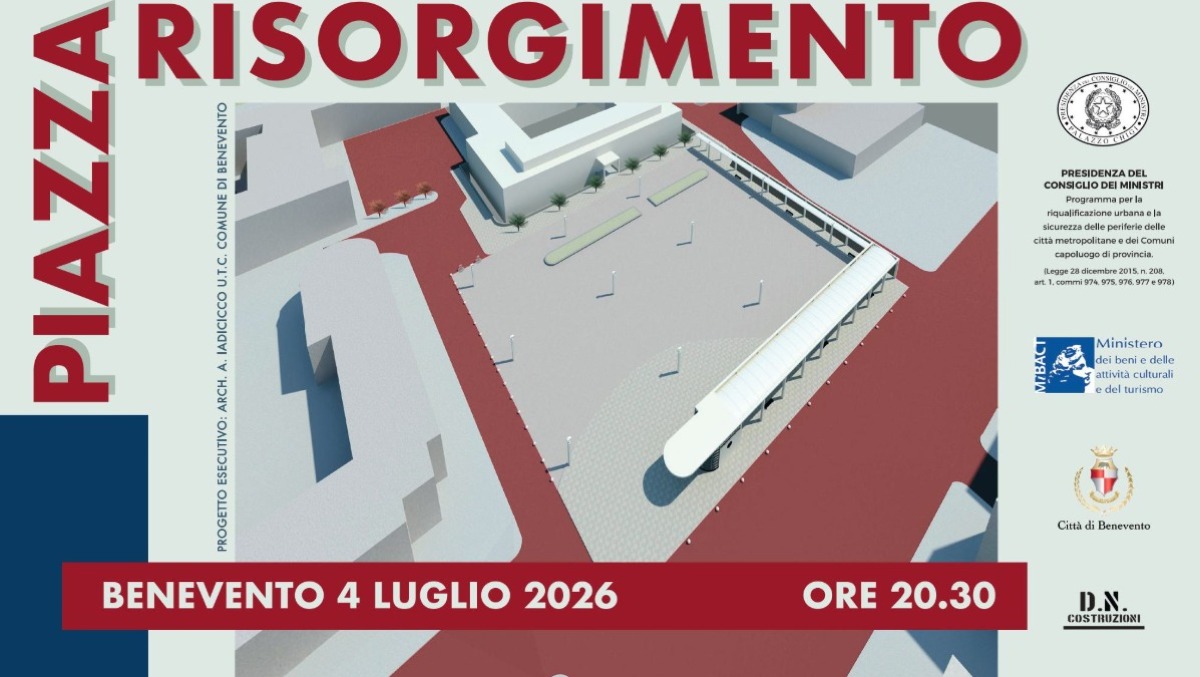 Benevento riabbraccia piazza Risorgimento: sabato il taglio del nastro - 