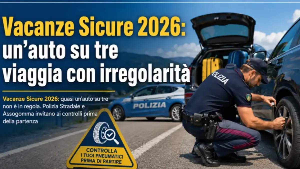 Vacanze Sicure 2026: una vettura su tre viaggia con gravi irregolarità - 