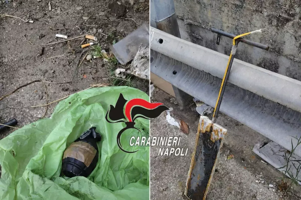 Brusciano, arsenale tra i palazzoni: sequestrate bomba a mano e "marmotta" - 