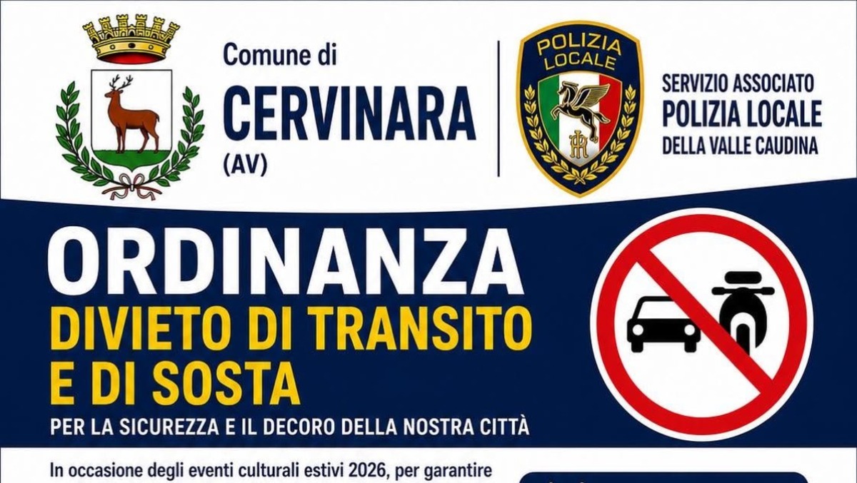 Cervinara si fa isola pedonale: stop alle auto nei weekend estivi fino al 31 luglio - 