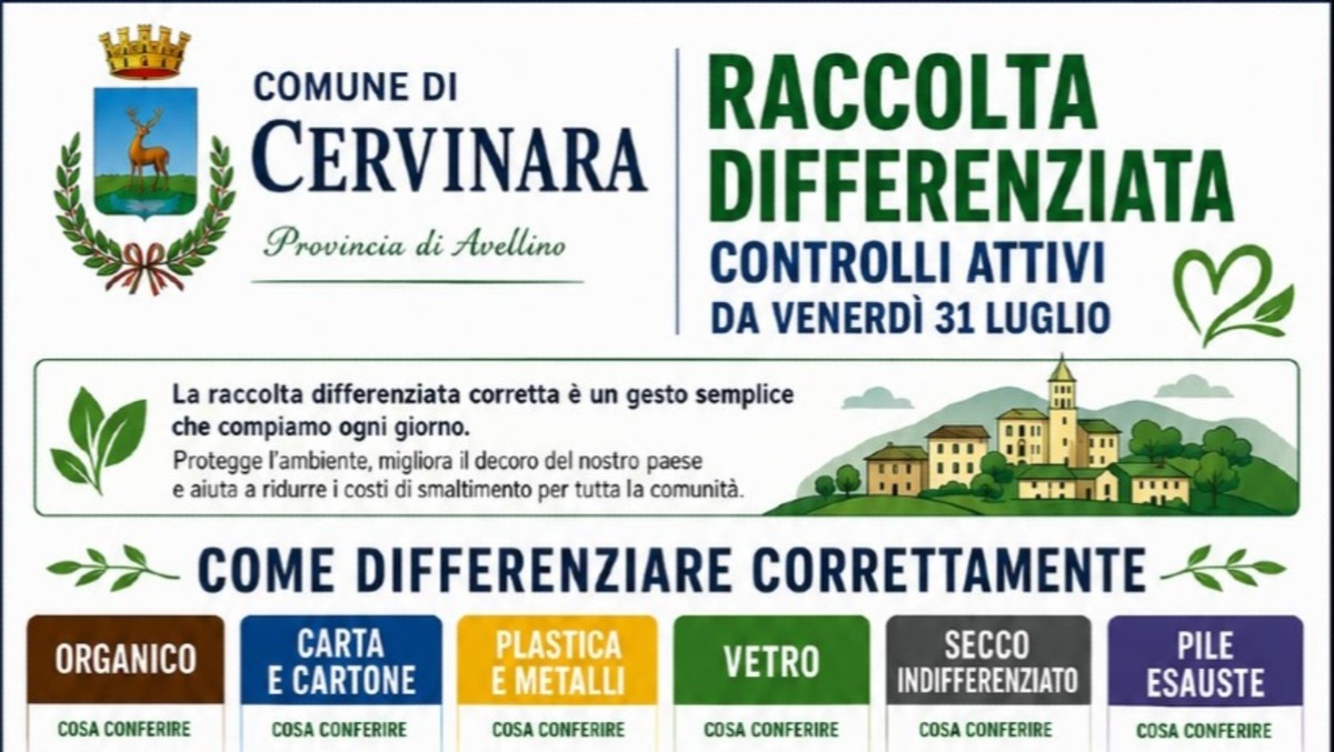 Cervinara scommette sull’ambiente: al via i controlli sulla differenziata - 