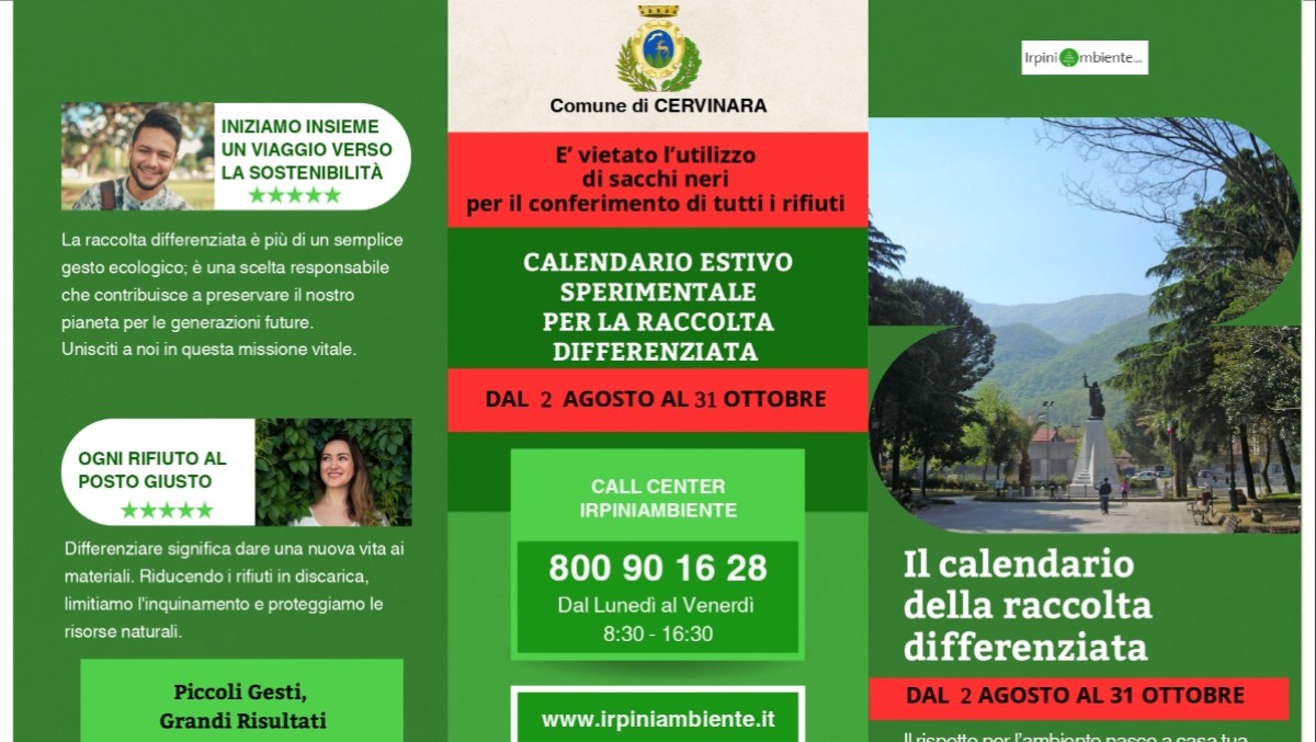 Cervinara, da domani controlli a campione sui rifiuti: addio definitivo al sacco nero - 