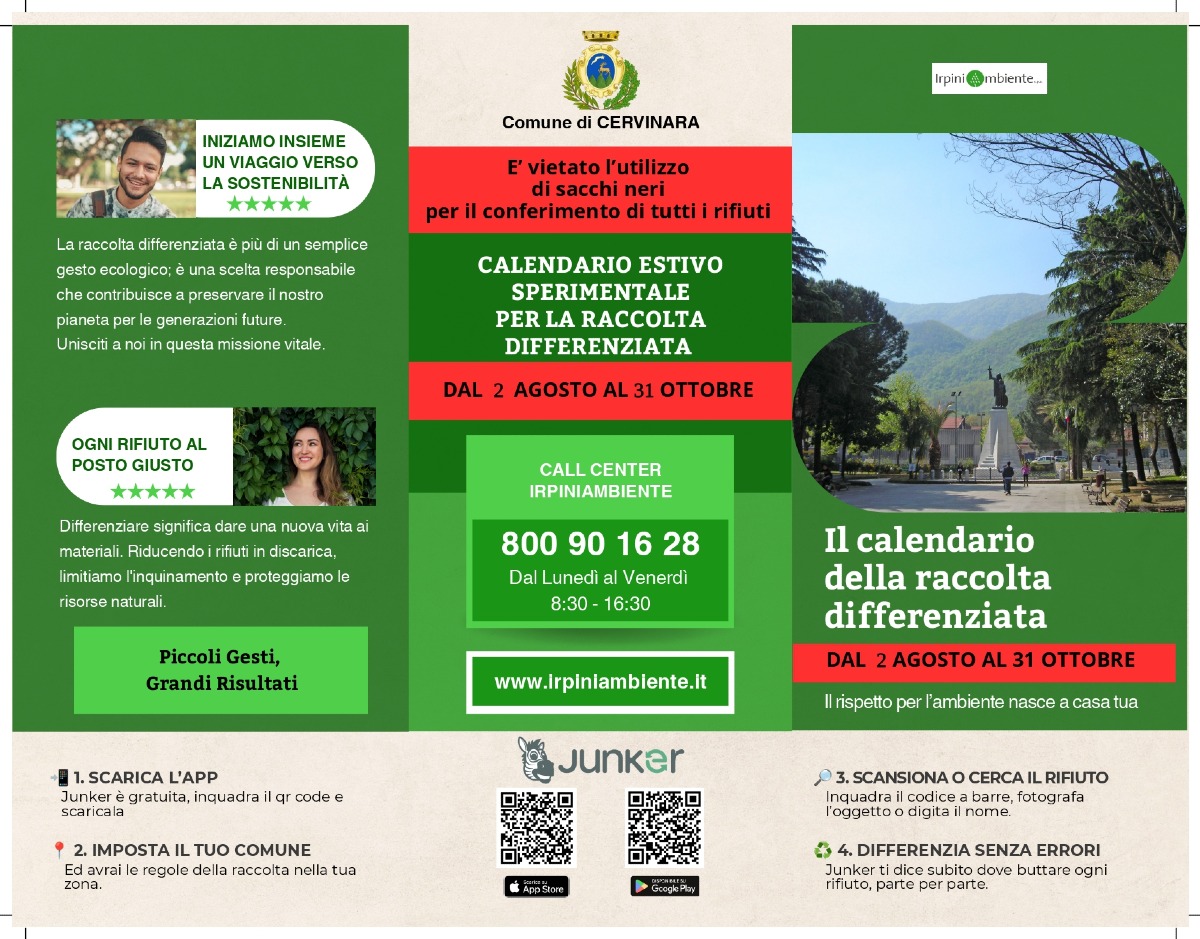Calendario Differenziata