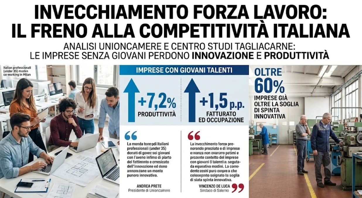 Forza lavoro sempre più anziana: così l'Italia rischia di perdere il futuro - 
