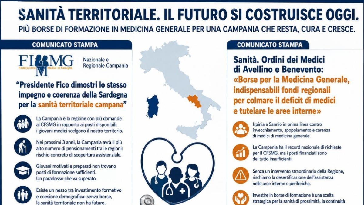 Carenza di medici: l’appello degli Ordini di Avellino e Benevento - 