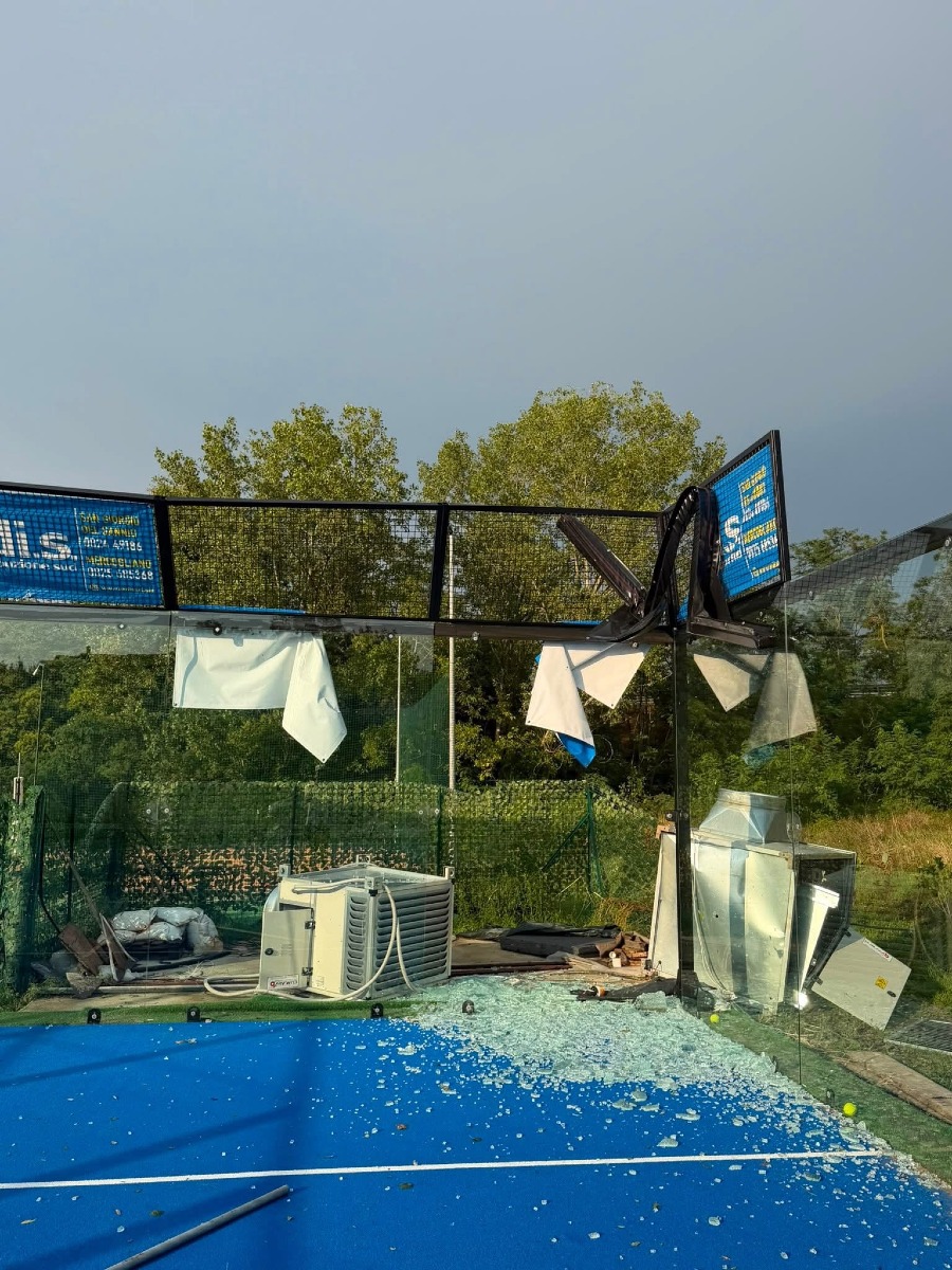 San Nicola Manfredi Danni al Padel club