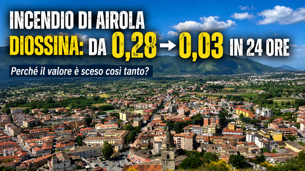 Incendio di Airola, da 0,28 a 0,03 in 24 ore: perché il dato sulla diossina è cambiato così tanto? - 