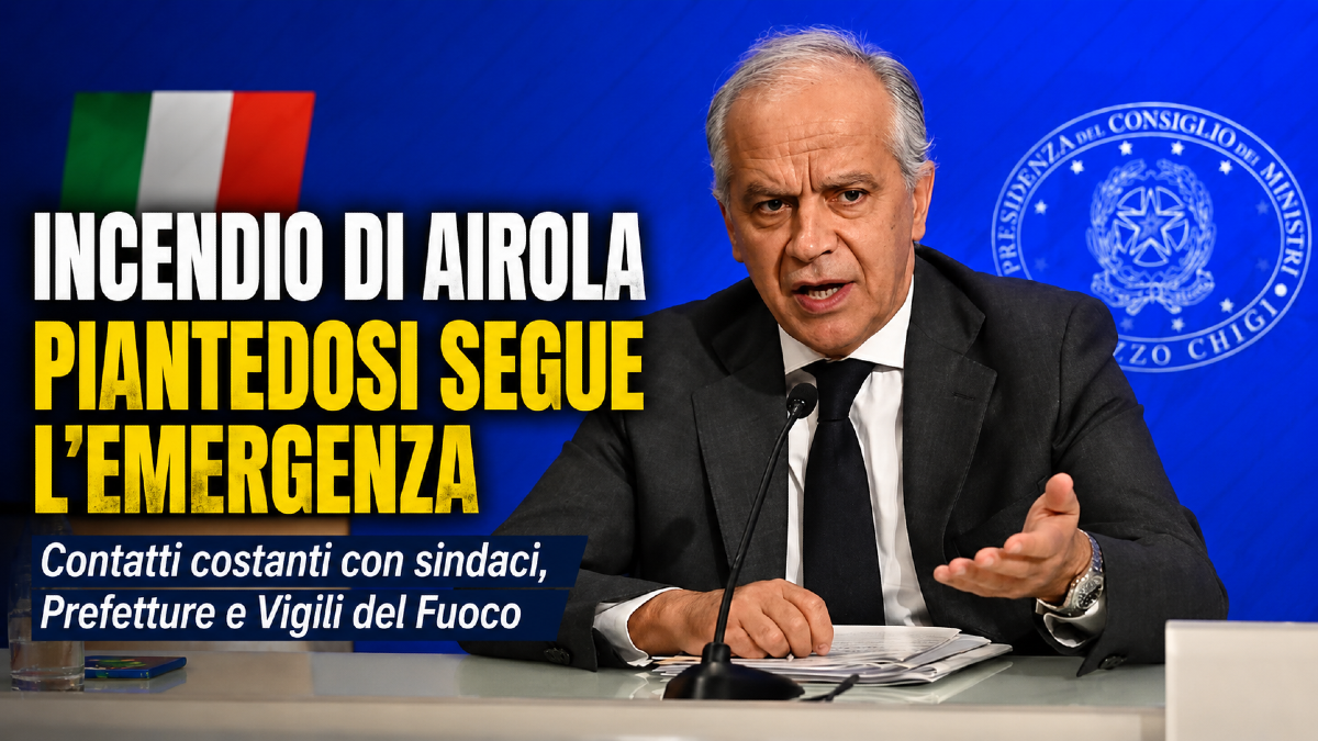 Airola, Piantedosi segue la vicenda: contatti costanti con Sindaci, Prefetture e Vigili del Fuoco - 