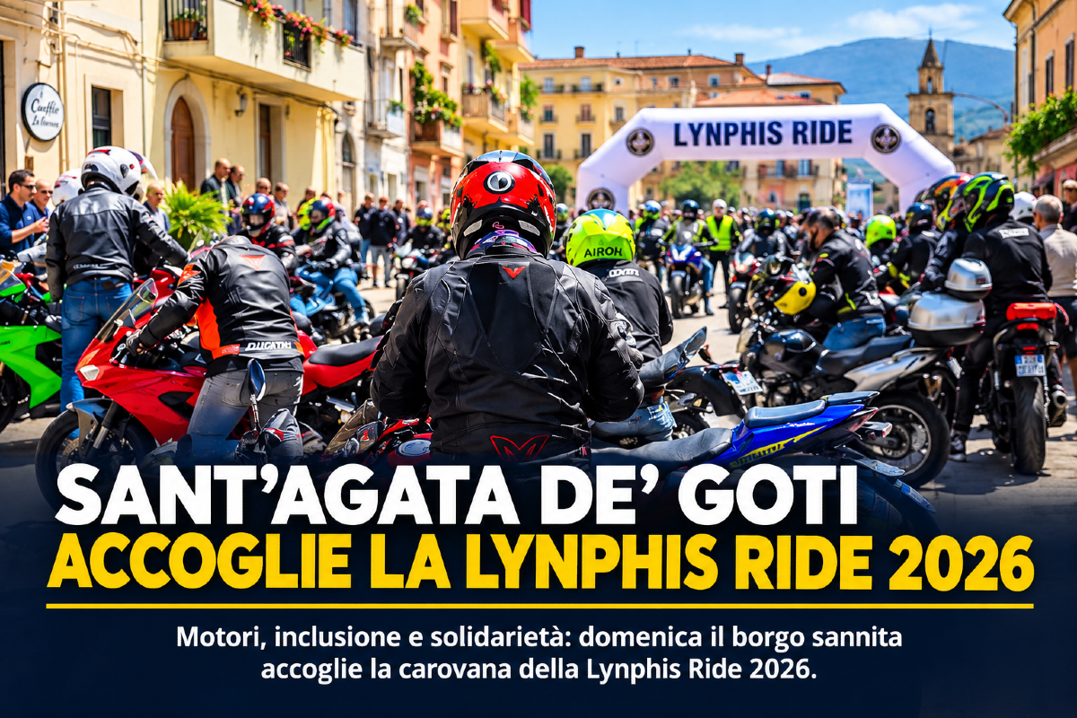 Sant'Agata dé Goti. In moto per l'inclusione: arriva la Lynphis Ride 2026 - 